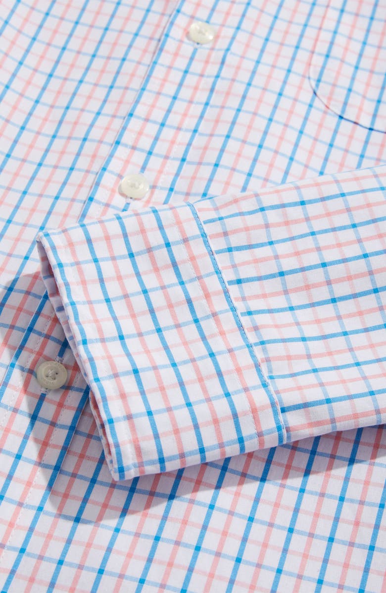 vineyard vines Classic Fit Gingham Cotton Button-Down Shirt, Alternate, color, Cayman Plaid