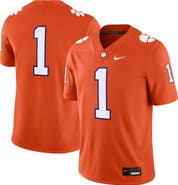Nike Men's Nike #1 Orange Clemson Tigers Game Jersey
