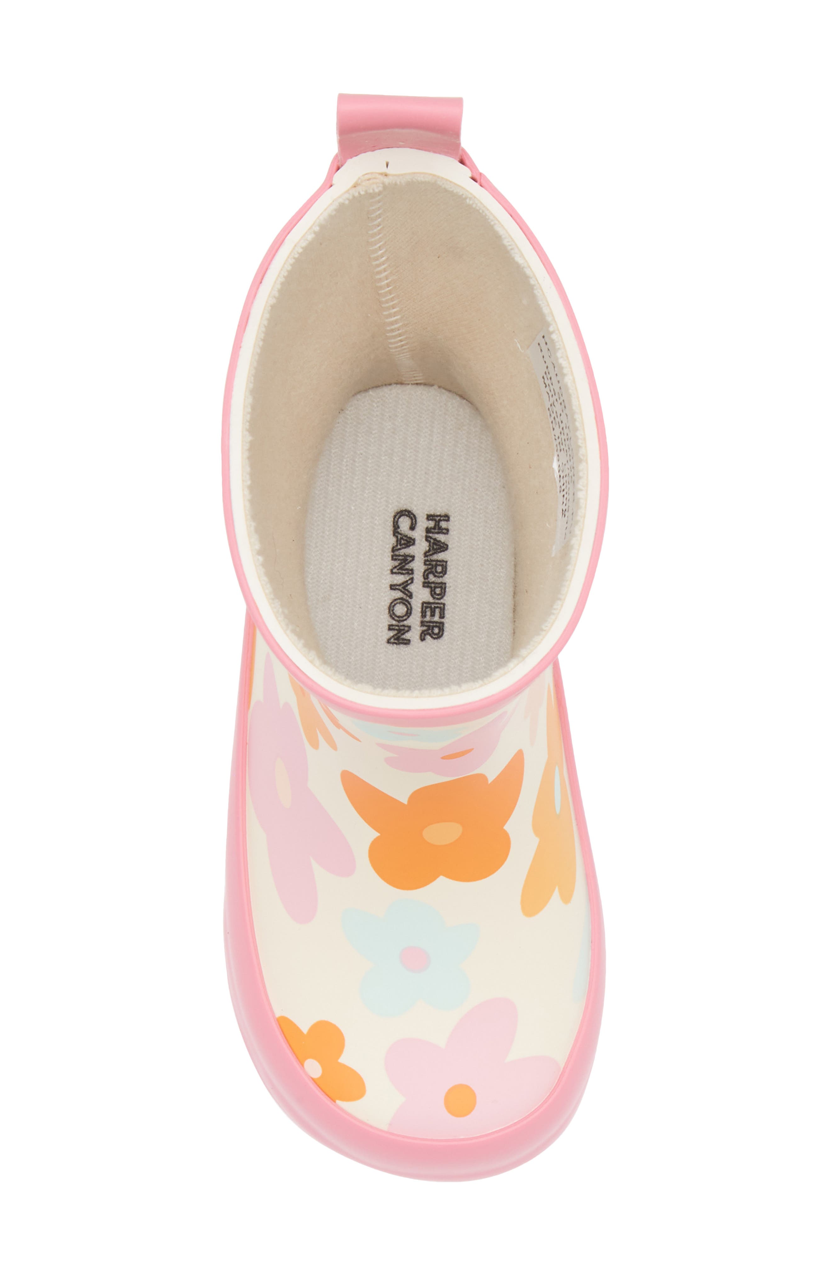 Harper Canyon Kids' Audra Flower Rain Boot, Alternate, color, Pink Floral