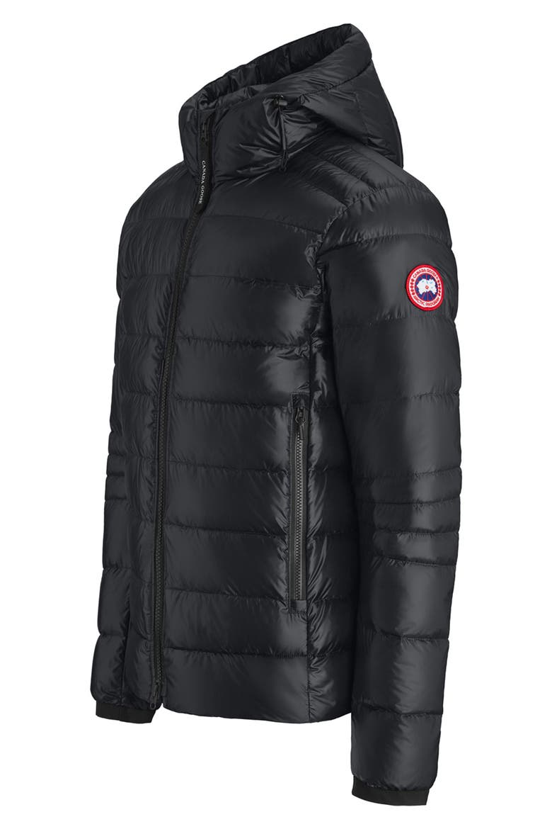 Crofton Water Resistant Packable Quilted 750-Fill-Power Down Jacket, Alternate, color, BLACK