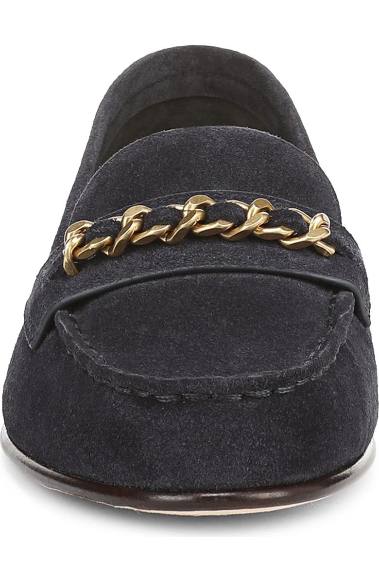 Veronica Beard Penny Chain Loafer, Alternate, color, Navy