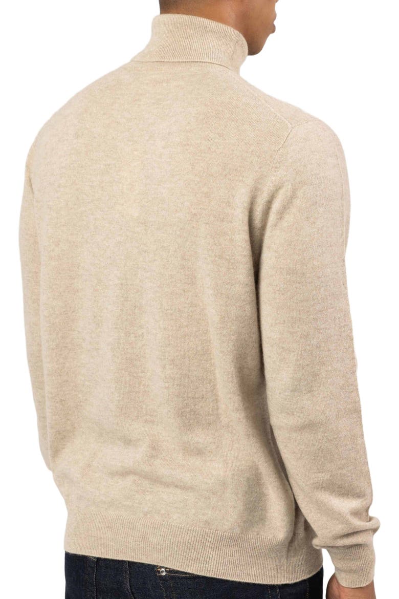 Essential Cashmere Turtle Neck Sweater, Alternate, color, warm grey