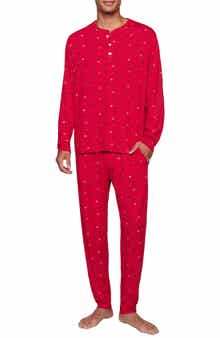 Eberjey Henry Print Jersey Long Pajamas