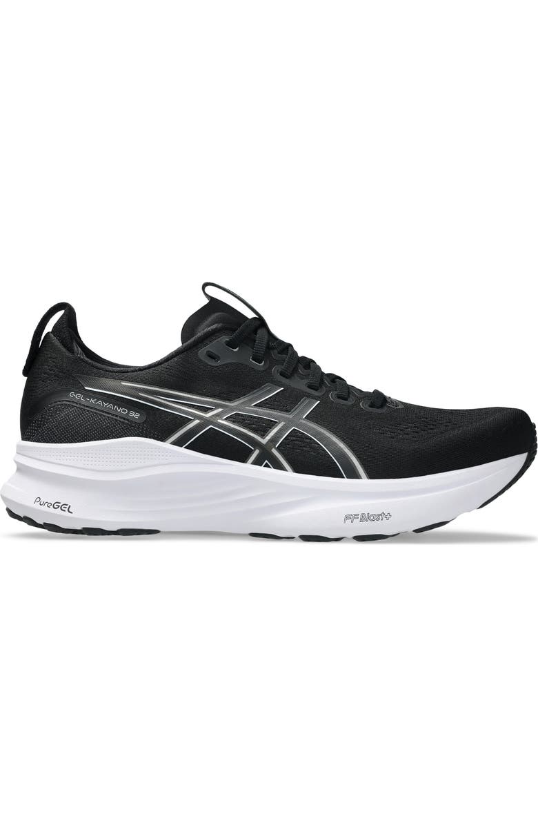 ASICS<sup>®</sup> GEL-KAYANO<sup>®</sup> 32 Running Shoe, Alternate, color, Black/White