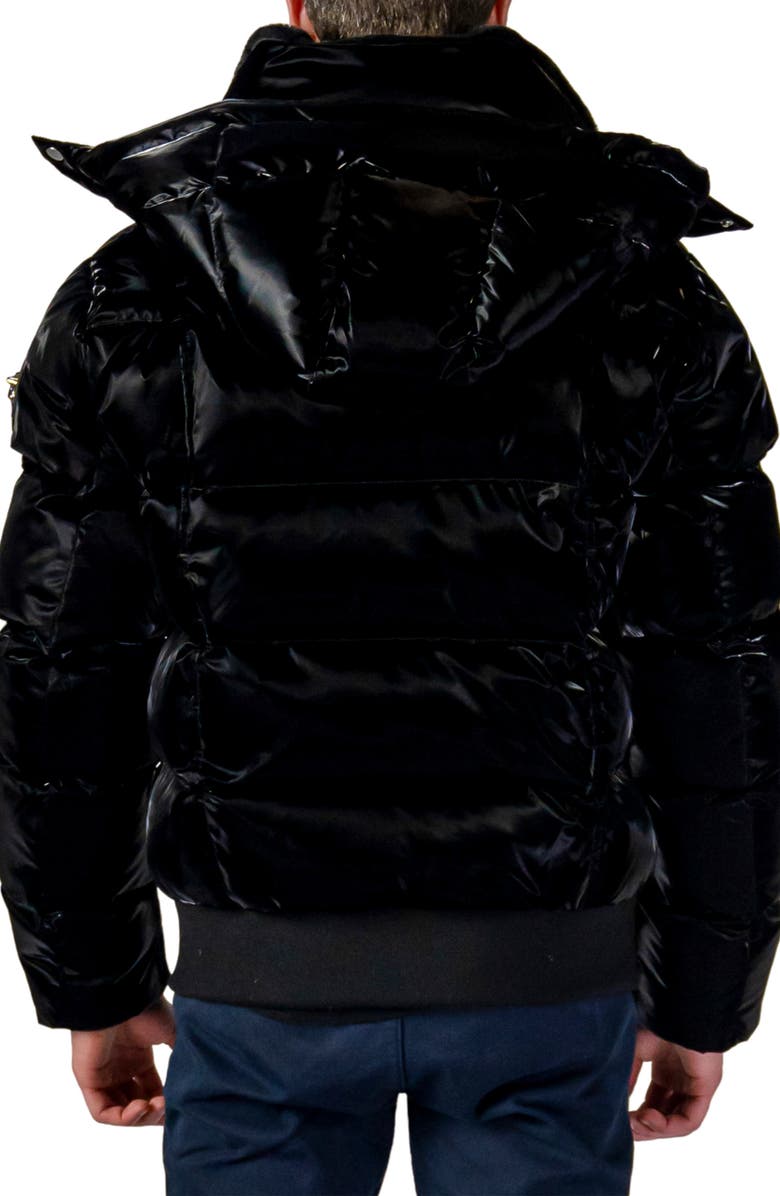 Woodpecker Woody Water Resistant Hooded Puffer Bomber Jacket, Alternate, color, 