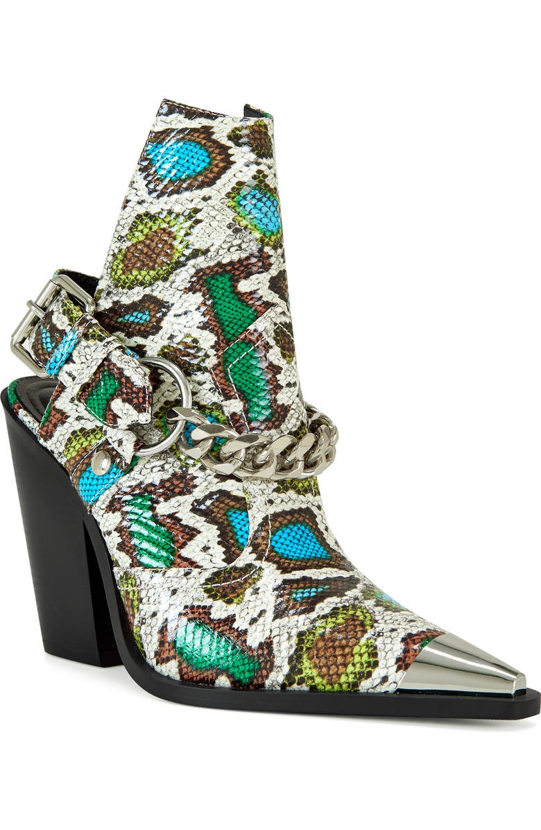 AZALEA WANG Wade Cutout Pointed Toe Slingback Bootie, Main, color,