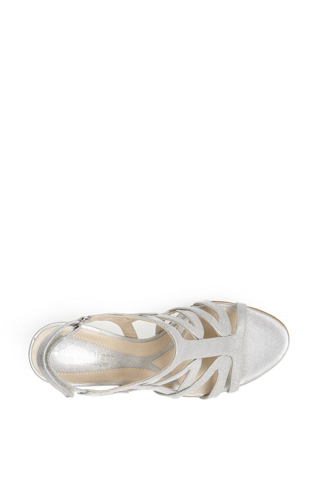 'Danya' Sandal, Alternate, color, SILVER CROSSHATCH
