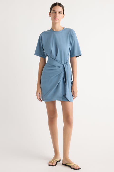 Fallon Organic Cotton T-Shirt Wrap Dress