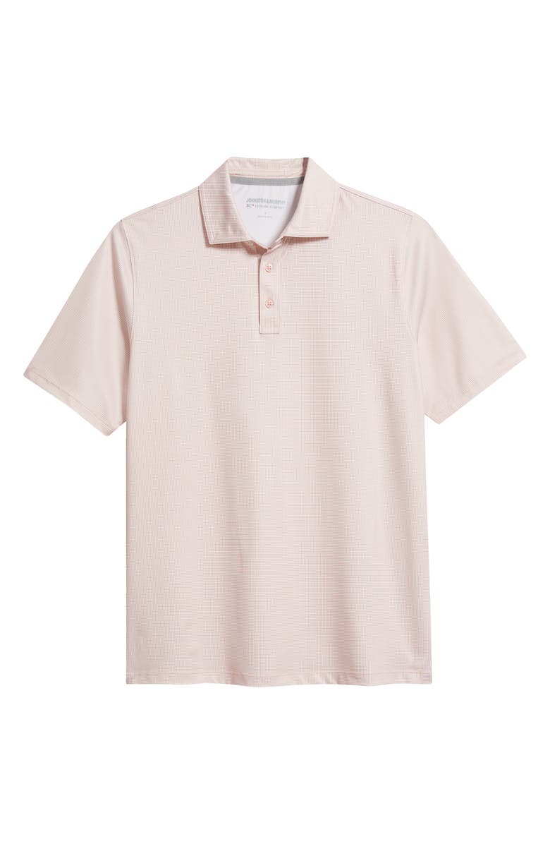 Johnston & Murphy XC Ace Performance Polo, Alternate, color, Orange/ White Gingham