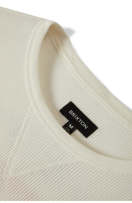 Brixton Altered Threads Long Sleeve Thermal Cotton Graphic T-shirt In White
