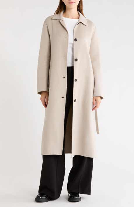 Cashmere Single Breasted Long Coat