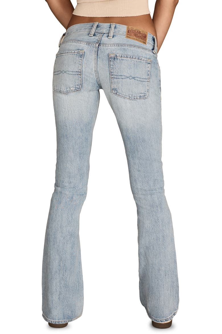 Addison Ultra Low Rise Flare Jeans, Alternate, color, BARE