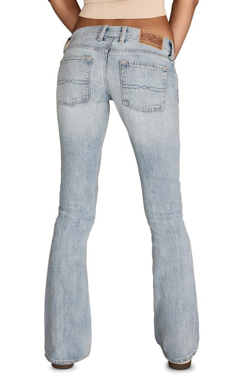 Lucky Brand Addison Ultra Low Rise Flare Jeans In Blue