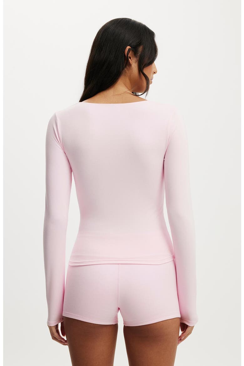 Women's Active Ultra Soft Scoop Neck Long Sleeve, Alternate, color, Cherry Dream
