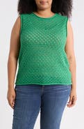 Sanctuary Open Stitch Sleeveless Cotton Sweater