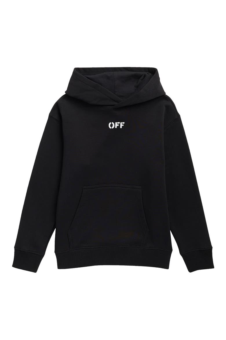 Kids' Brick Arrow Hoodie, Main, color, BLACK