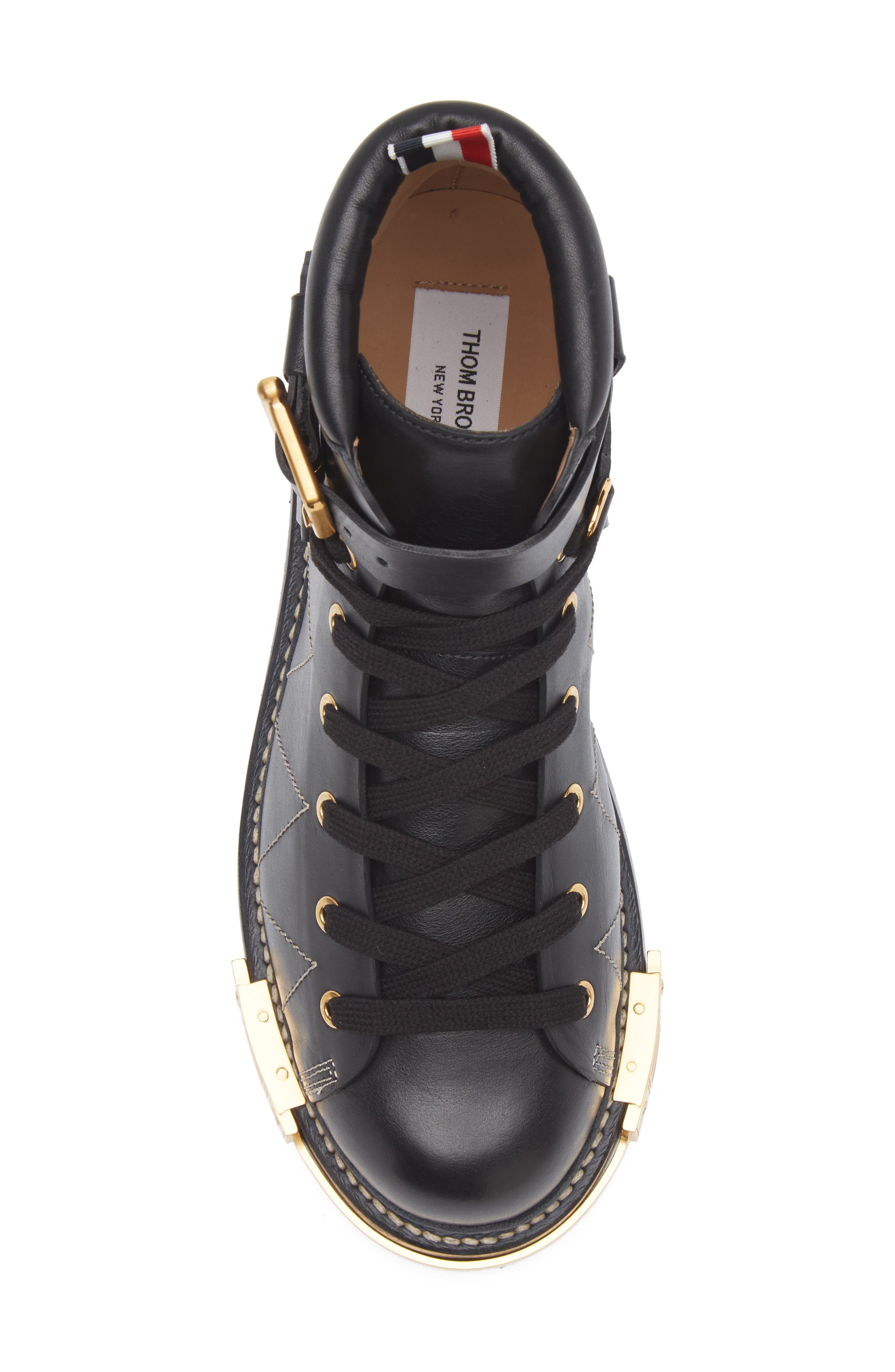 Thom Browne Hiking Boot, Alternate, color, Black