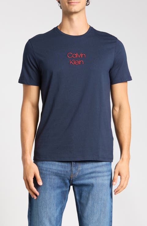 Calvin Embroidered Graphic Tee