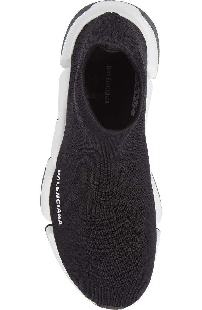 Balenciaga Speed 2.0 Sock Sneaker, Alternate, color, 1015 Black/White/Black