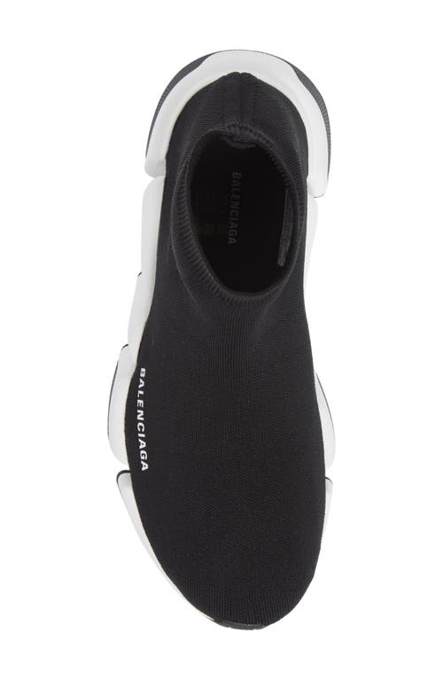Balenciaga Technical 3d Recycled Knit Speed 2.0 Sneakers In Black
