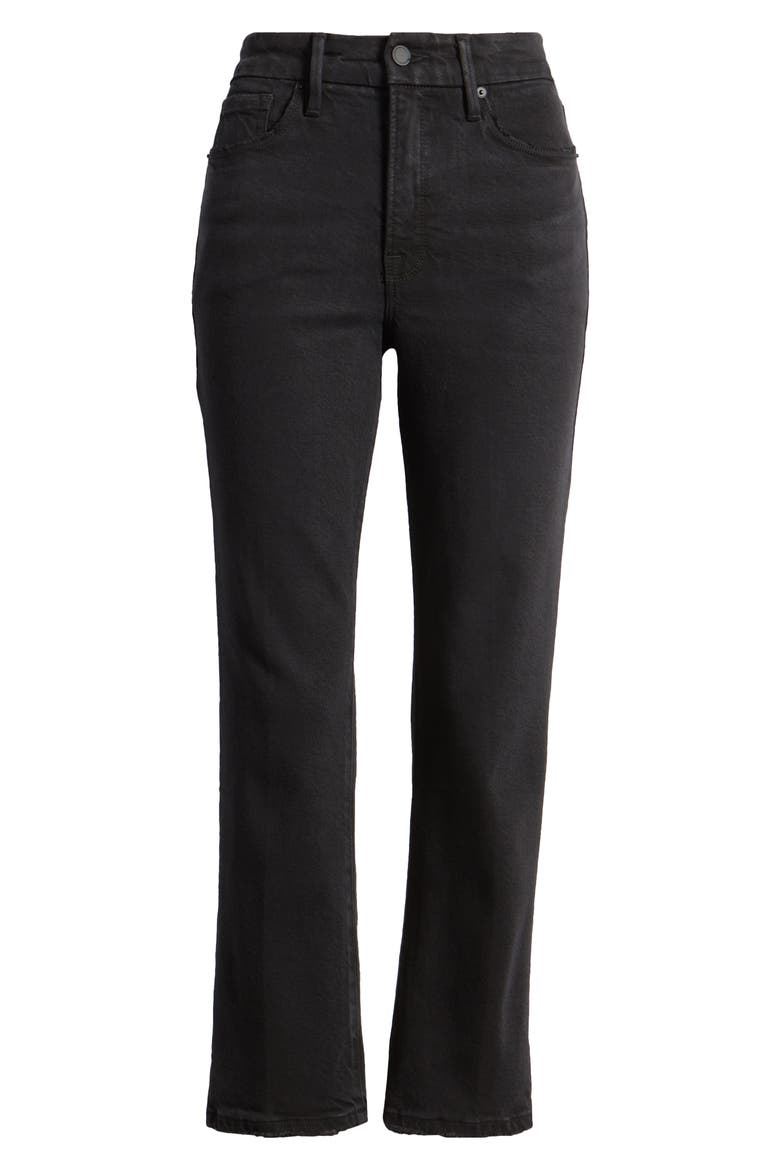 Good Crop Straight Leg Jeans, Alternate, color, BLACK340