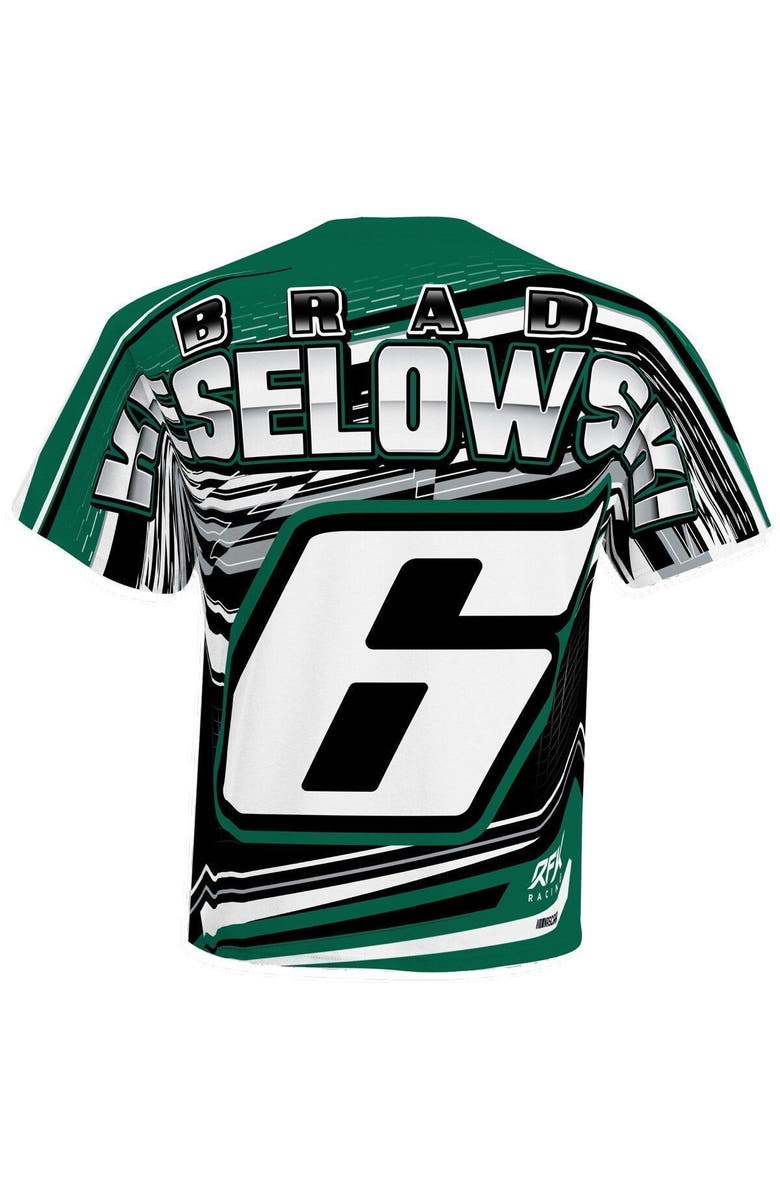 CHECKERED FLAG Men's Roush Fenway Keselowski Racing White Brad Keselowski Sublimated Speedster T-Shirt, Alternate, color, White