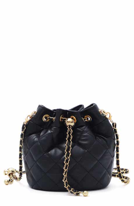 Cushion Quilt Drawstring Bucket Bag