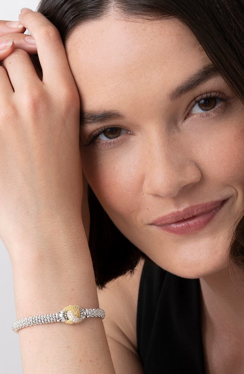 LAGOS Caviar Lux Diamond Knot Rope Bracelet, Alternate, color,