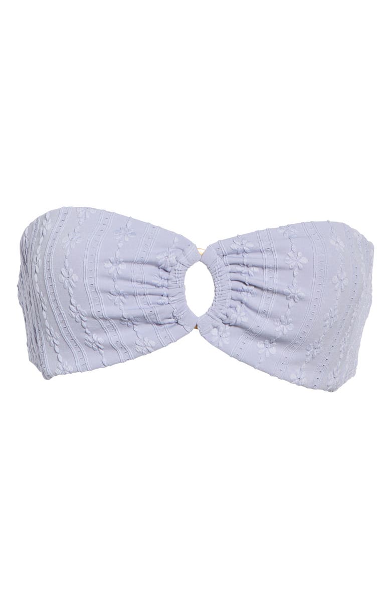 LSPACE Jasper Bandeau Bikini Top, Alternate, color, Ice