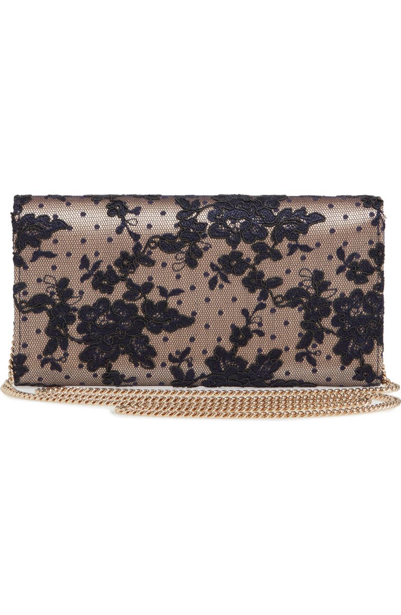 Jimmy Choo Emmie Floral Lace Clutch, Alternate, color,