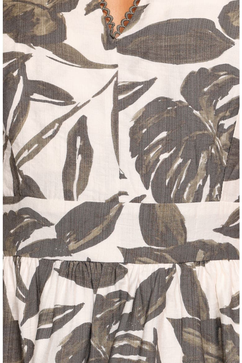Johnson Palm Print Halter Minidress, Alternate, color, VINEYARD GREEN