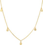 Queen Jewels Sterling Silver Dangle Fringe Station Necklace