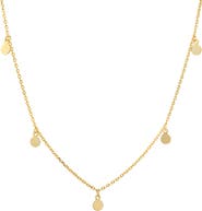 Queen Jewels Sterling Silver Dangle Fringe Station Necklace