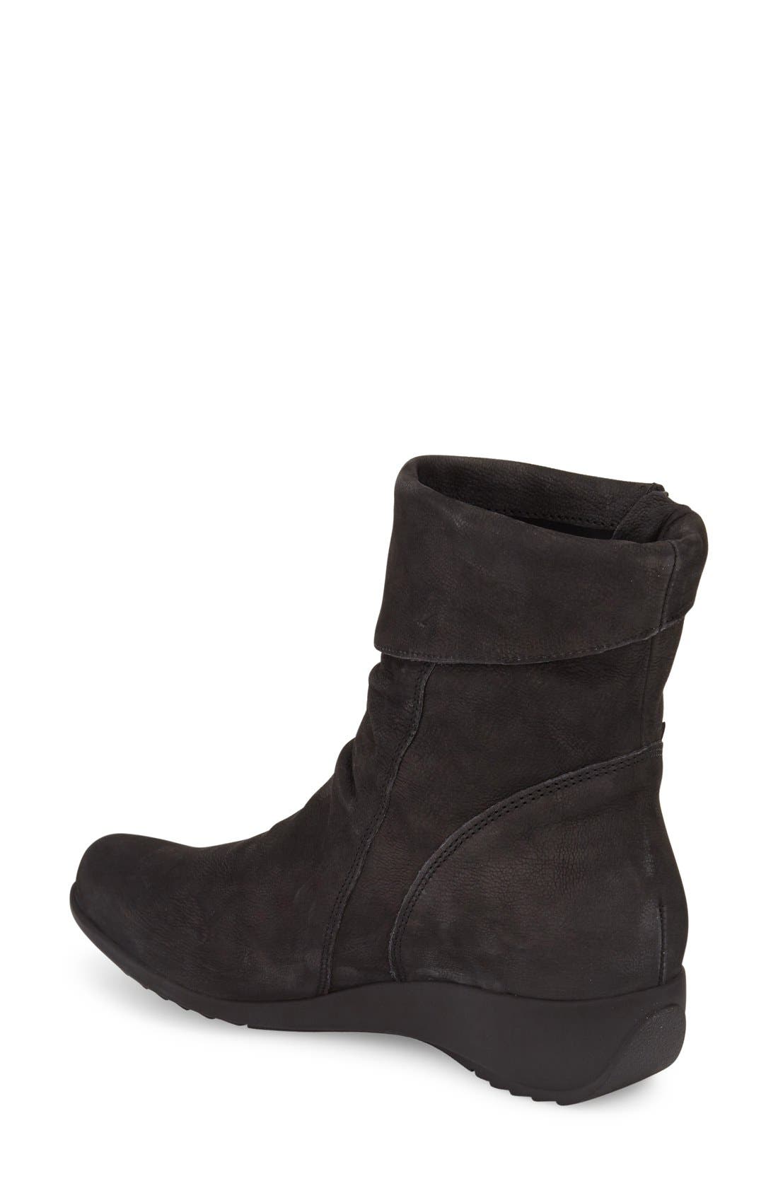 'Seddy' Bootie, Alternate, color, BLACK CALF LEATHER