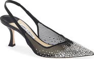 Jimmy Choo Staz Crystal Mesh Slingback Pump