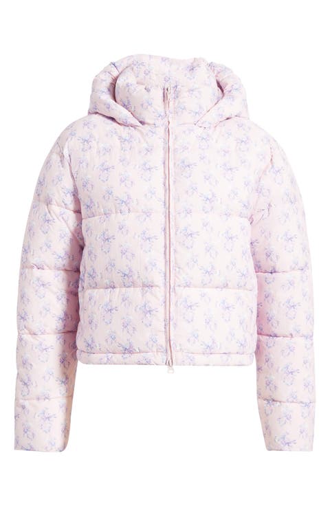 Moore Floral Water Resistant Puffer Jacket