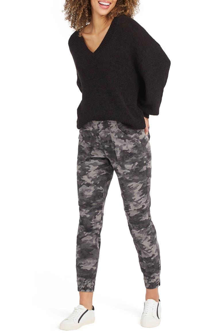 Stretch Twill Jogger Pants, Alternate, color, BLACKWASH CAMO