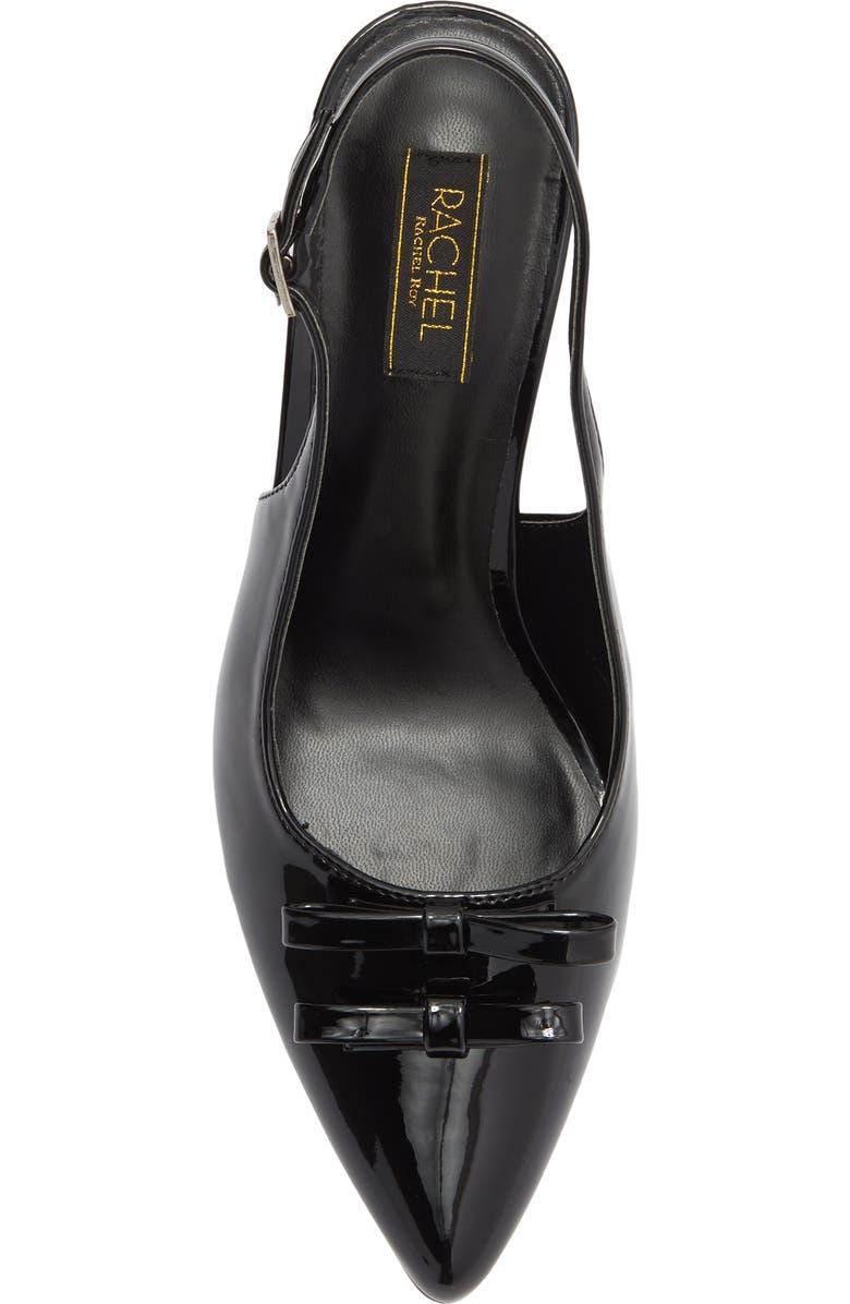 RACHEL Rachel Roy Alicia Bow Slingback Pump, Alternate, color, Black