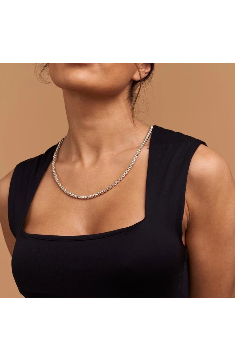 7879 Box Belcher Chain Necklace, Alternate, color, Silver