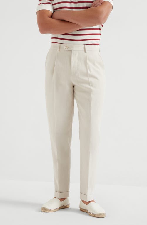 Brunello Cucinelli Leisure Fit Trousers With Pleat