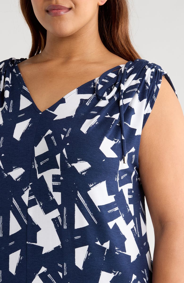 Universal Standard Kris Divine Jersey Maxi Dress, Alternate, color, Navy Ipanema Print