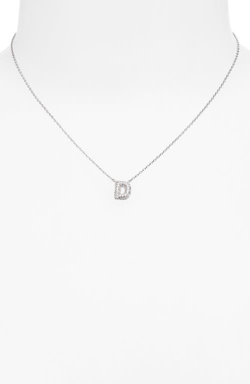 Leith Cubic Zirconia Initial Pendant Necklace