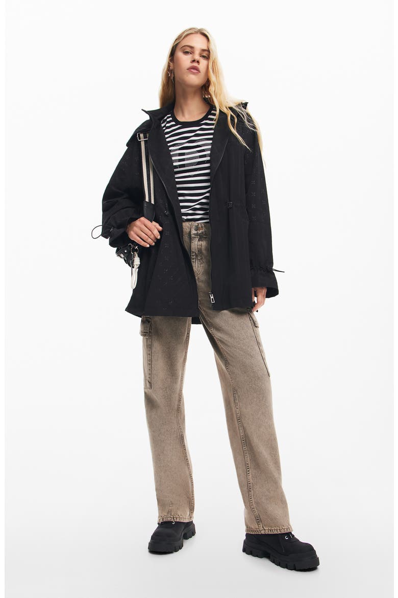Palermo Nylon Jacket, Alternate, color, BLACK