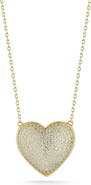 GLAZE JEWELRY CZ Pavé Heart Pendant Necklace