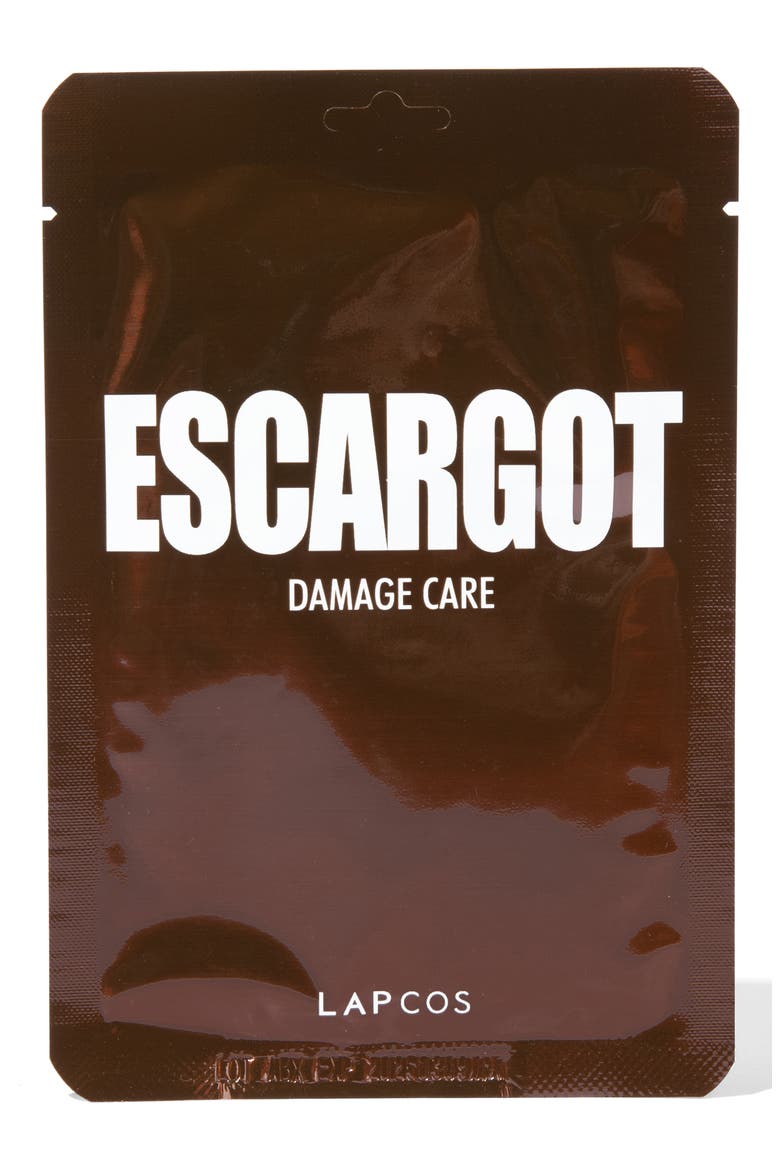Escargot Damage Care Sheet Mask, Main, color, BROWN