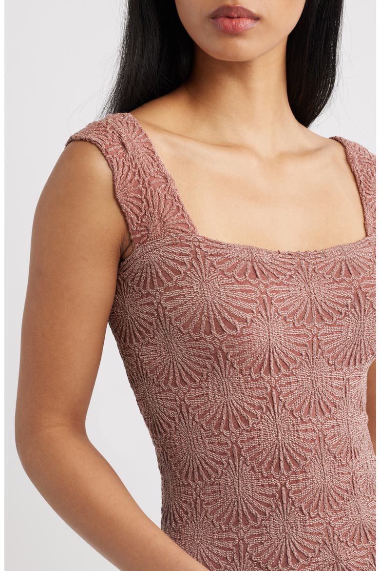 Love Letter Floral Knit Camisole, Alternate, color, CEDAR WOOD