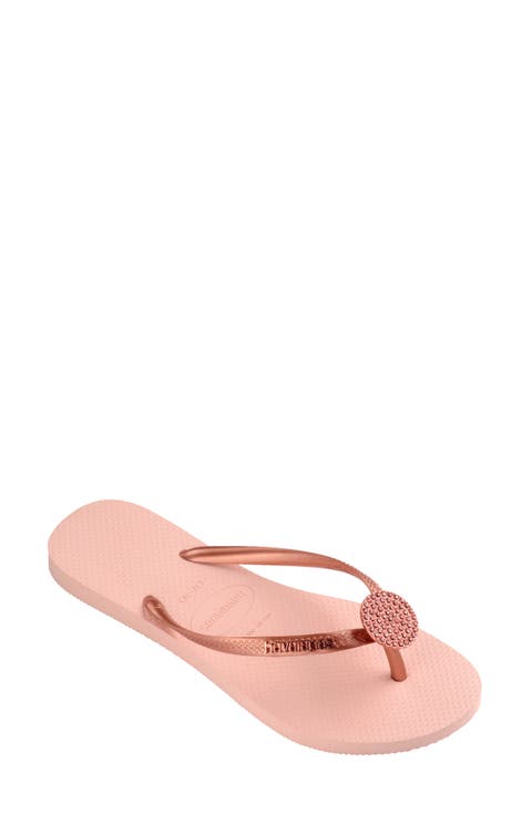 Slim Crystal Flip Flop (Women)