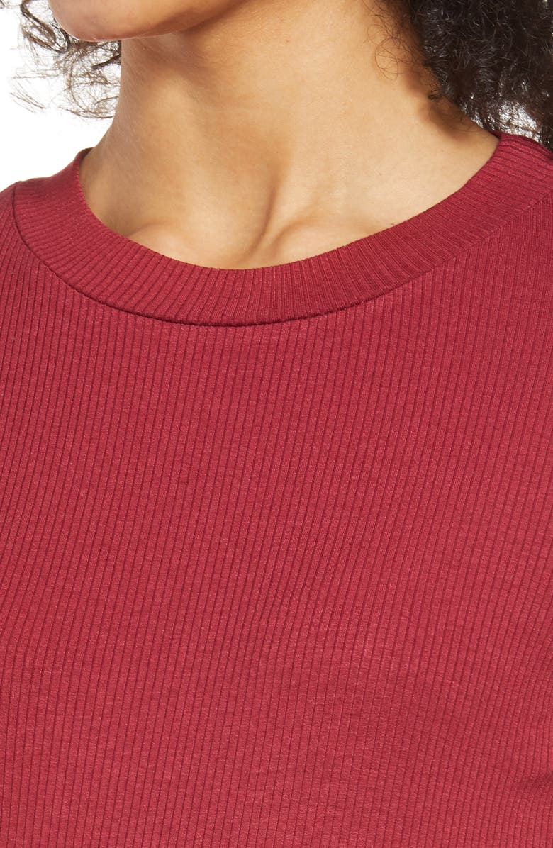 Savi Mom Sochi Long Sleeve Maternity Dress, Alternate, color, Burgundy