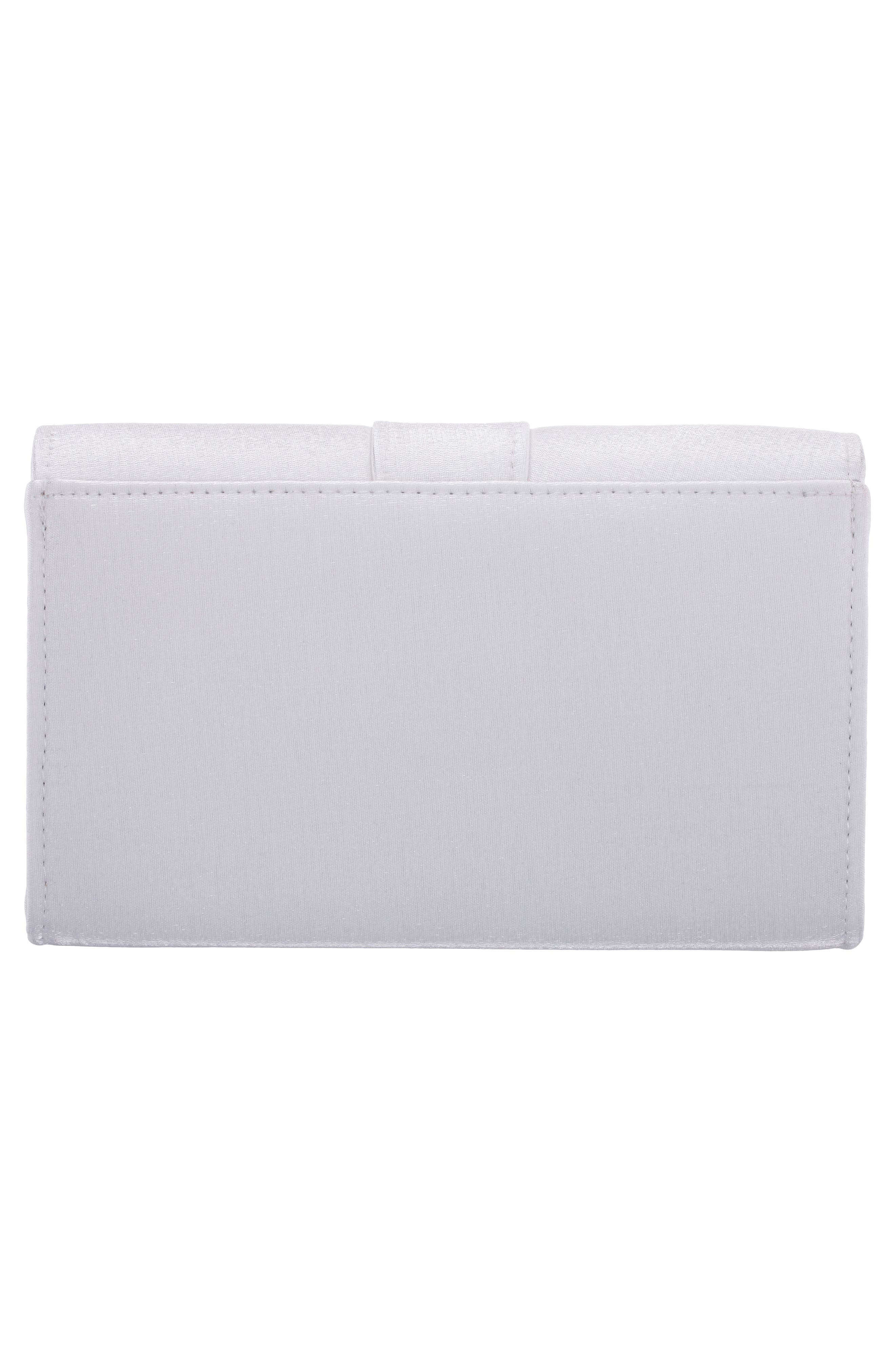 Nina Etta Clutch, Alternate, color, White