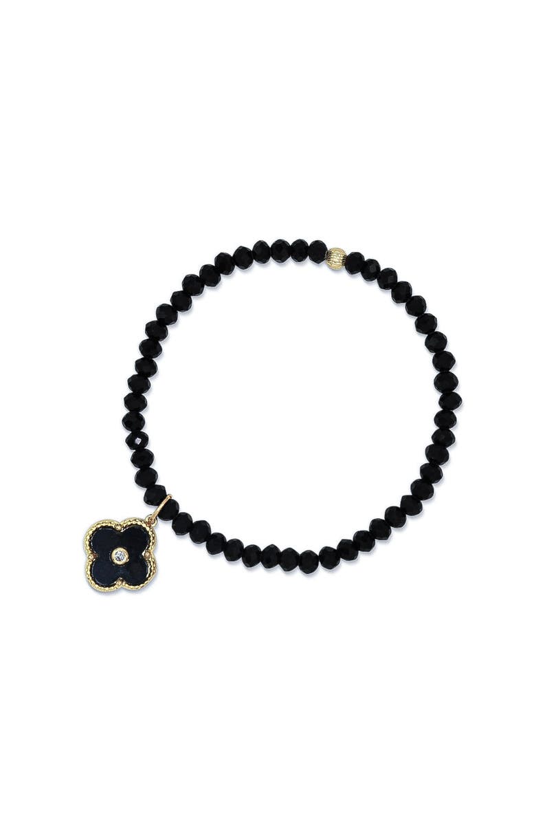Bowood Lane Knox Charm Bracelet, Main, color, Black
